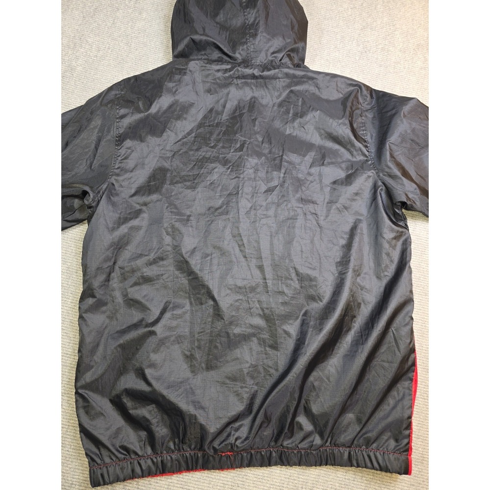 Spyder Men's L Black Red Logo Water Resistant Hooded Windbreaker Mesh Lined - Picture 9 of 12